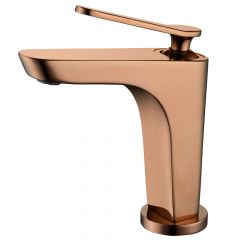 Купить Смеситель ABBER Zeitlos AF8909RG для раковины, розовое золото (af8909rg) по цене 23000 руб., в Санкт-Петебруге в интернет магазине 100-Систем, а также дургие товары ABBER из раздела Рычажные смесители и Смесители для раковины