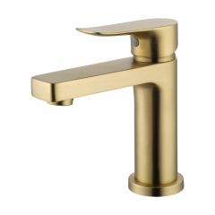 Купить Смеситель для раковины WONZON & WOGHAND Blend, Брашированное золото (WW-A40222-BG) (ww-a40222-bg) по цене 12233 руб., в Санкт-Петебруге в интернет магазине 100-Систем, а также дургие товары WONZON & WOGHAND из раздела Рычажные смесители и Смесители для раковины