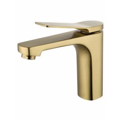 Купить Смеситель для раковины WONZON & WOGHAND, Брашированное золото (WW-XH-013-BG) (ww-xh-013-bg) по цене 12401 руб., в Санкт-Петебруге в интернет магазине 100-Систем, а также дургие товары WONZON & WOGHAND из раздела Рычажные смесители и Смесители для раковины