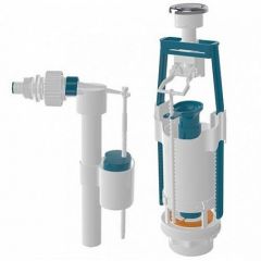 Купить Арматура для смывного бачка с функцией СТАРТ-СТОП с клапаном боковой подачи (4366) по цене 804 руб., в Санкт-Петебруге в интернет магазине 100-Систем, а также дургие товары NOVA из раздела Арматура для унитаза и Унитазы