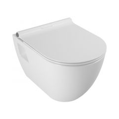 Купить УНИТАЗ ПОДВЕСНОЙ 52x35,5 СМ, БЕЗОБОДКОВЫЙ, С СИДЕНЬЕМ С МИКРОЛИФТОМ BETA (sm46sl) по цене 12914 руб., в Санкт-Петебруге в интернет магазине 100-Систем, а также дургие товары Serel из раздела Унитазы подвесные и Унитазы