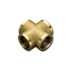 Купить Крестовина 1/2" (латунь) (1500103 / 1580) по цене 1201 руб., в Санкт-Петебруге в интернет магазине 100-Систем, а также дургие товары  из раздела Крестовины и Латунные фитинги