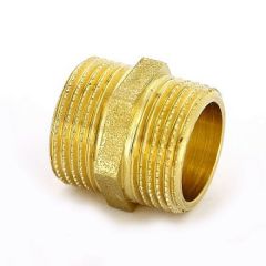 Купить Ниппель 3/4" (латунь) (1500008 / 1552g000505) по цене 213 руб., в Санкт-Петебруге в интернет магазине 100-Систем, а также дургие товары  из раздела Ниппели и Латунные фитинги