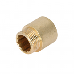 Купить Удлинитель 1/2"*30 мм. "ТМ" (латунь) (1520070 / 1530cz) по цене 590 руб., в Санкт-Петебруге в интернет магазине 100-Систем, а также дургие товары  из раздела Удлинители и Латунные фитинги