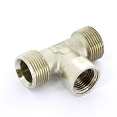 Купить Тройник 3/4"(18)*1/2"В*3/4"(18) (евроконус) (1640026 / 1649n180418) по цене 715 руб., в Санкт-Петебруге в интернет магазине 100-Систем, а также дургие товары  из раздела Тройники и Никелированные фитинги