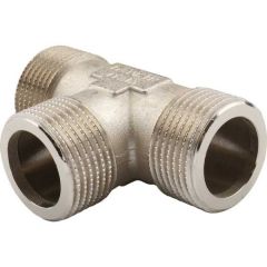 Купить Тройник 1/2" ННН (никель) (1500233 / 1572n040404) по цене 393 руб., в Санкт-Петебруге в интернет магазине 100-Систем, а также дургие товары  из раздела Тройники и Никелированные фитинги