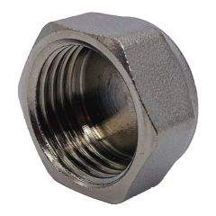 Купить Заглушка 1/2"В (никель) (1500200 / 1880n0004) по цене 79 руб., в Санкт-Петебруге в интернет магазине 100-Систем, а также дургие товары  из раздела Заглушки и Никелированные фитинги