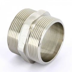 Купить Ниппель 3/4" (никель) (1500084 / 1552n000505) по цене 193 руб., в Санкт-Петебруге в интернет магазине 100-Систем, а также дургие товары  из раздела Ниппели и Никелированные фитинги