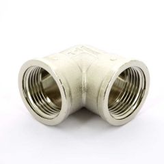 Купить Угольник 1" ВВ (никель) (1500144 / 1560n000606) по цене 706 руб., в Санкт-Петебруге в интернет магазине 100-Систем, а также дургие товары  из раздела Углы и Никелированные фитинги