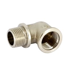 Купить Угольник 1/2" ВН с упором (никель) (1500141 / 1563n000404) по цене 392 руб., в Санкт-Петебруге в интернет магазине 100-Систем, а также дургие товары  из раздела Углы и Никелированные фитинги