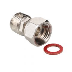 Купить Полусгон прямой с накидной гайкой, 1 1/4"x1" (vtr.613.n.0706) по цене 629 руб., в Санкт-Петебруге в интернет магазине 100-Систем, а также дургие товары VALTEC из раздела Сгоны и полусгоны и Никелированные фитинги