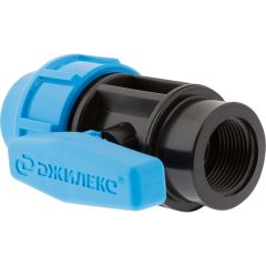 Купить Кран шаровой 25x3/4” М (9369) по цене 305 руб., в Санкт-Петебруге в интернет магазине 100-Систем, а также дургие товары ДЖИЛЕКС из раздела Фитинги компрессионные пластиковые 25 и Компрессионные пластиковые трубы и фитинги