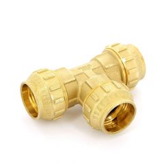 Купить Тройник 63*63*63 (для п/э трубы) (3400060 / 3467g636363cr) по цене 12844 руб., в Санкт-Петебруге в интернет магазине 100-Систем, а также дургие товары  из раздела Фитинги компрессионные латунные большие диаметры и Компрессионные латунные фитинги