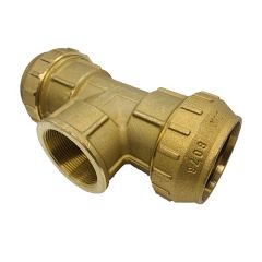 Купить Тройник 63*2"В*63 (для п/э трубы) (3400058 / 3469g630963cr) по цене 10106 руб., в Санкт-Петебруге в интернет магазине 100-Систем, а также дургие товары  из раздела Фитинги компрессионные латунные большие диаметры и Компрессионные латунные фитинги