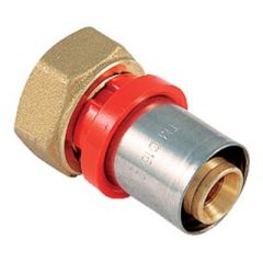 Купить Соединение угловое 20*3/4"(18) евроконус с накидной гайкой (пресс) (латунь) (1650173 / 1660g002005cz) по цене 1329 руб., в Санкт-Петебруге в интернет магазине 100-Систем, а также дургие товары  из раздела Пресс Tiemme 20 и Пресс