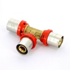 Купить Тройник 40*26*40 латунь (пресс) (1650081 / 1657g402640cz) по цене 4313 руб., в Санкт-Петебруге в интернет магазине 100-Систем, а также дургие товары  из раздела Тройники пресс Tiemme и Переходы