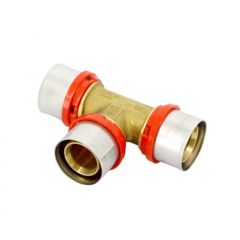 Купить Тройник 50*40*50 латунь (пресс) (1650148 / 1657g504050cz) по цене 6521 руб., в Санкт-Петебруге в интернет магазине 100-Систем, а также дургие товары  из раздела Тройники пресс Tiemme и Переходы