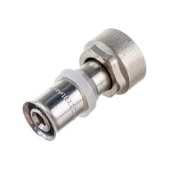 Купить Соединение прямое 16*1/2" с накидной гайкой SN (пресс) (1650735 / 1665sn) по цене 389 руб., в Санкт-Петебруге в интернет магазине 100-Систем, а также дургие товары  из раздела Пресс Tiemme 16 и Пресс