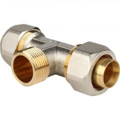 Купить SFS-0011-000132 STOUT Тройник с н/р 32xR 1" для металлопластиковых труб винтовой (sfs-0011-000132) по цене 3624 руб., в Санкт-Петебруге в интернет магазине 100-Систем, а также дургие товары STOUT из раздела Обжим и Фитинги Stout