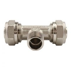 Купить Тройник 20*1/2"Н*20 (обжим) (1600058 / 1608n200420) по цене 1289 руб., в Санкт-Петебруге в интернет магазине 100-Систем, а также дургие товары  из раздела Обжим Tiemme 20 и Обжим