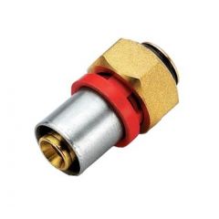 Купить Соединение прямое 20*1/2"(16) с накидной гайкой (пресс) (латунь) (1650077 / 1668g2004cz) по цене 484 руб., в Санкт-Петебруге в интернет магазине 100-Систем, а также дургие товары  из раздела Пресс Tiemme 20 и Пресс