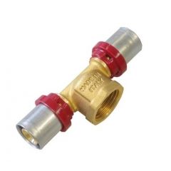 Купить Тройник 16*1/2"В*16 латунь (пресс) (1650031 / 1659g160416cz) по цене 950 руб., в Санкт-Петебруге в интернет магазине 100-Систем, а также дургие товары  из раздела Пресс Tiemme 16 и Пресс