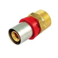 Купить Соединение прямое 16*3/4"Н латунь (пресс) (1650091 / 1650g001605cz) по цене 506 руб., в Санкт-Петебруге в интернет магазине 100-Систем, а также дургие товары  из раздела Пресс Tiemme 16 и Пресс