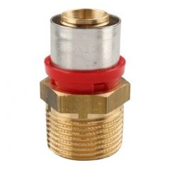 Купить Соединение прямое 26*1"Н латунь (пресс) (1650027 / 1650g002606cz) по цене 977 руб., в Санкт-Петебруге в интернет магазине 100-Систем, а также дургие товары  из раздела Пресс Tiemme 26 и Пресс