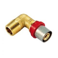 Купить Соединение угловое 16*1/2"Н латунь (пресс) (1650010 / 1654g001604cz) по цене 510 руб., в Санкт-Петебруге в интернет магазине 100-Систем, а также дургие товары  из раздела Пресс Tiemme 16 и Пресс