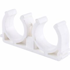 Купить 3592-bck-323400 Kalde d=32 Двойное крепление для ППР труб под сварку (цвет белый) (3592-bck-323400) по цене 9 руб., в Санкт-Петебруге в интернет магазине 100-Систем, а также дургие товары  из раздела Фитинги белые полипропиленовые 32 и Трубы и фитинги белые полипропиленовые