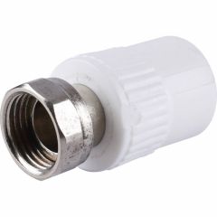 Купить 3222-tun-200b00 Kalde 20х1/2" Муфта с накидной гайкой для ППР труб под сварку (цвет белый) (3222-tun-200b00) по цене 37 руб., в Санкт-Петебруге в интернет магазине 100-Систем, а также дургие товары  из раздела Фитинги белые полипропиленовые 20 и Трубы и фитинги белые полипропиленовые