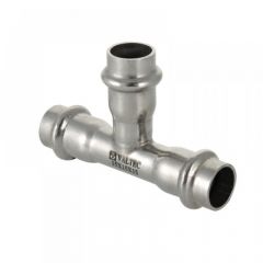 Купить Тройник Valtec пресс 35х22х35, нерж. сталь (vti.931.i.352235) по цене 798 руб., в Санкт-Петебруге в интернет магазине 100-Систем, а также дургие товары VALTEC из раздела Фитинги Valtec  35 и Трубы и фитинги Valtec