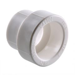 Купить Муфта переходная PPR 32-25мм (vtp.705.0.032025) по цене 21 руб., в Санкт-Петебруге в интернет магазине 100-Систем, а также дургие товары VALTEC из раздела Муфты переходные белые полипропиленовые и Переходы белые полипропиленовые