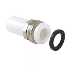 Купить Штуцер PPR с накидной гайкой н/р 25x1 (vtp.721.0.02506) по цене 219 руб., в Санкт-Петебруге в интернет магазине 100-Систем, а также дургие товары VALTEC из раздела Фитинги белые полипропиленовые 25 и Трубы и фитинги белые полипропиленовые