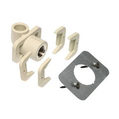 Купить Водорозетка для гипсокартона полипропилен 20х1/2" ВР с металлической резьбой 25бар, t-95*C, сварка (snks020sxx) по цене 899 руб., в Санкт-Петебруге в интернет магазине 100-Систем, а также дургие товары EKOPLASTIK из раздела Фитинги серые полипропиленовые 20 и Трубы и фитинги серые полипропиленовые