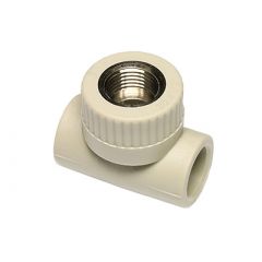 Купить Тройник полипропилен 20х1/2"х20 ВР с металлической резьбой 25бар, t-95*C, сварка (stki02020x) по цене 474 руб., в Санкт-Петебруге в интернет магазине 100-Систем, а также дургие товары EKOPLASTIK из раздела Фитинги серые полипропиленовые 20 и Трубы и фитинги серые полипропиленовые