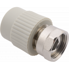 Купить FV PPR Переходник с металл. резьбой внутренней с накидной гайкой 25x3/4" (aa223025034) по цене 1056 руб., в Санкт-Петебруге в интернет магазине 100-Систем, а также дургие товары FV-Plast из раздела Фитинги серые полипропиленовые 25 и Трубы и фитинги серые полипропиленовые