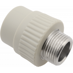 Купить FV PPR Переходник с металл. резьбой наружной 25x3/4" (aa215025034) по цене 413 руб., в Санкт-Петебруге в интернет магазине 100-Систем, а также дургие товары FV-Plast из раздела Фитинги серые полипропиленовые 25 и Трубы и фитинги серые полипропиленовые