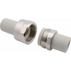 Купить FV PPR Разборное соединение труба - труба 32 (aa224032000) по цене 1223 руб., в Санкт-Петебруге в интернет магазине 100-Систем, а также дургие товары FV-Plast из раздела Фитинги серые полипропиленовые 32 и Трубы и фитинги серые полипропиленовые