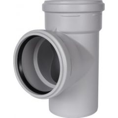 Купить STOUT D 110 x 110 / 87,5° Тройник канализационный бесшумный (skb-0016-111187) по цене 1566 руб., в Санкт-Петебруге в интернет магазине 100-Систем, а также дургие товары STOUT из раздела Фитинги шумопоглощающие фановые 110 мм и Шумопоглощающие фановые трубы и фитинги