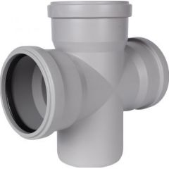 Купить STOUT D 110 х 110 х 110 / 87,5° Крестовина одноплоскостная канализационная бесшумная (skb-0018-011087) по цене 2744 руб., в Санкт-Петебруге в интернет магазине 100-Систем, а также дургие товары STOUT из раздела Фитинги шумопоглощающие фановые 110 мм и Шумопоглощающие фановые трубы и фитинги