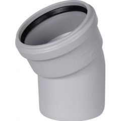 Купить STOUT D 110 х 30° Отвод канализационный бесшумный (skb-0009-011030) по цене 906 руб., в Санкт-Петебруге в интернет магазине 100-Систем, а также дургие товары STOUT из раздела Фитинги шумопоглощающие фановые 110 мм и Шумопоглощающие фановые трубы и фитинги