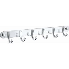 Купить Вешалка с 6 крючками для ванной WONZON & WOGHAND, Хром (WW-9384-6) (ww-9384-6) по цене 4746 руб., в Санкт-Петебруге в интернет магазине 100-Систем, а также дургие товары WONZON & WOGHAND из раздела Крючки (вешалки) и Аксессуары для ванной комнаты