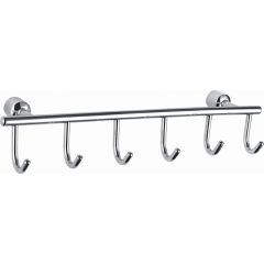 Купить Вешалка с 6 крючками для ванной WONZON & WOGHAND, Хром (WW-9382-6) (ww-9382-6) по цене 4234 руб., в Санкт-Петебруге в интернет магазине 100-Систем, а также дургие товары WONZON & WOGHAND из раздела Крючки (вешалки) и Аксессуары для ванной комнаты