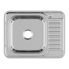 Купить Кухонная мойка Iddis Basic 65 BAS65PLi77 Полированный хром (bas65pli77) по цене 4590 руб., в Санкт-Петебруге в интернет магазине 100-Систем, а также дургие товары IDDIS из раздела Накладные мойки и Кухонные мойки