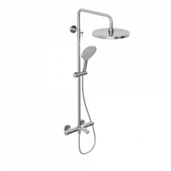 Купить Душевая система Abelsberg Perfecta SNS61102CH с термостатом для ванны и душа, глянцевый хром (sns61102ch) по цене 33990 руб., в Санкт-Петебруге в интернет магазине 100-Систем, а также дургие товары Abelsberg из раздела Душевые стойки и Душевые стойки, системы, панели, гарнитуры