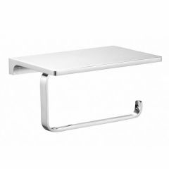 Купить Держатель для туалетной бумаги с полкой WONZON & WOGHAND ECLIPSE, Хром (WW-9126) (ww-9126) по цене 6691 руб., в Санкт-Петебруге в интернет магазине 100-Систем, а также дургие товары WONZON & WOGHAND из раздела Держатели туалетной бумаги и Держатели туалетной бумаги и освежителей воздуха