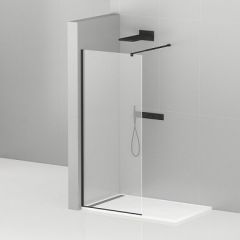 Купить Душевая перегородка с односторонним входом, стекло прозрачное, профиль чёрный, 1200x1950 мм CEZARES LIBERTA-L-1-120-C-NERO (liberta-l-1-120-c-nero) по цене 33500 руб., в Санкт-Петебруге в интернет магазине 100-Систем, а также дургие товары CEZARES из раздела Душевые перегородки и Душевые двери, перегородки