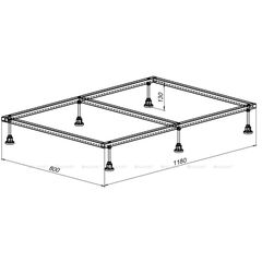 Купить 0.4 Каркас для литьевого поддона 1200х900, монтаж.размер 1180х800мм, сталь (267178) по цене 6610 руб., в Санкт-Петебруге в интернет магазине 100-Систем, а также дургие товары AQUANET из раздела Экраны и каркасы для поддонов и Душевые поддоны