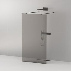 Купить Душевая перегородка с возможностью двустороннего входа, стекло графит, профиль чёрный, 1100x1950 мм CEZARES LIBERTA-L-2-110-GR-NERO (liberta-l-2-110-gr-nero) по цене 40300 руб., в Санкт-Петебруге в интернет магазине 100-Систем, а также дургие товары CEZARES из раздела Душевые перегородки и Душевые двери, перегородки